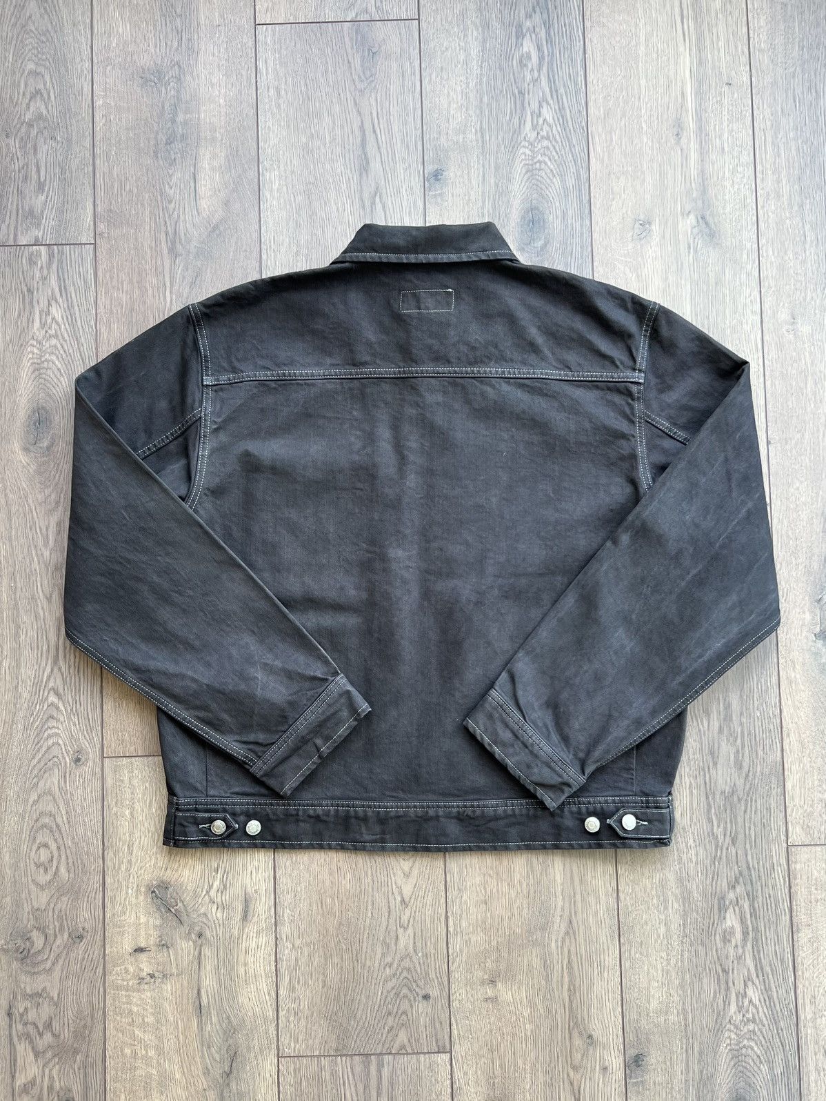 Stussy Stussy Black Dyed Denim Zip Up Work Jacket Large Size US L / EU 52-54 / 3 - 4 Thumbnail