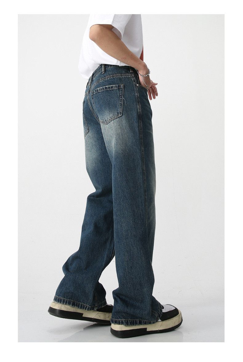 Japanese Brand × Jean American blue washed vintage loose wide-leg jeans Size US 32 / EU 48 - 4 Thumbnail