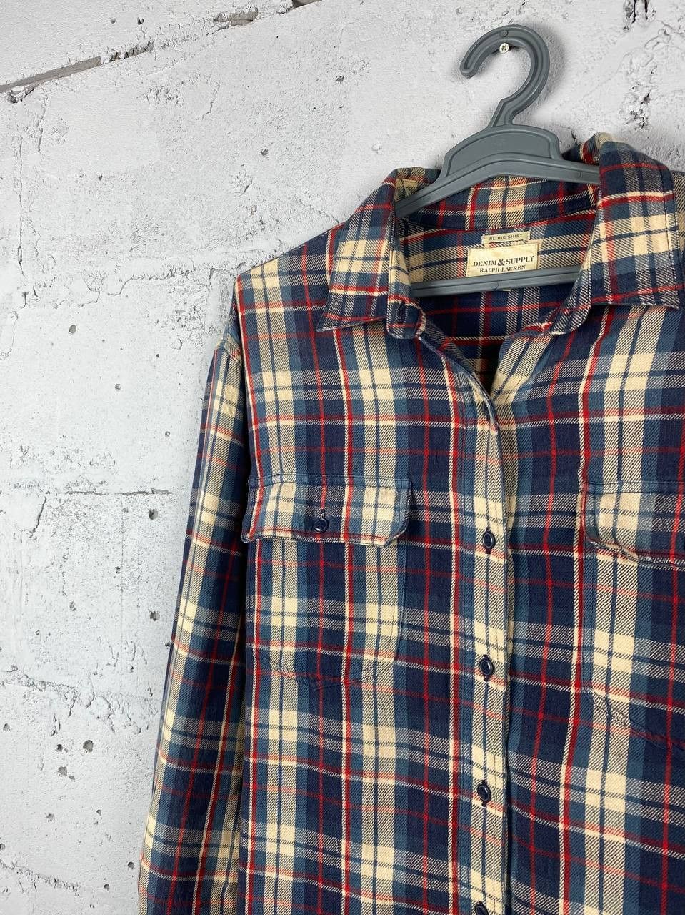 Denim & Supply Ralph Lauren × Polo Ralph Lauren × Vintage Denim And Supply Ralph Lauren Plaid Flannel Shirt Size US M / EU 48-50 / 2 - 1 Thumbnail