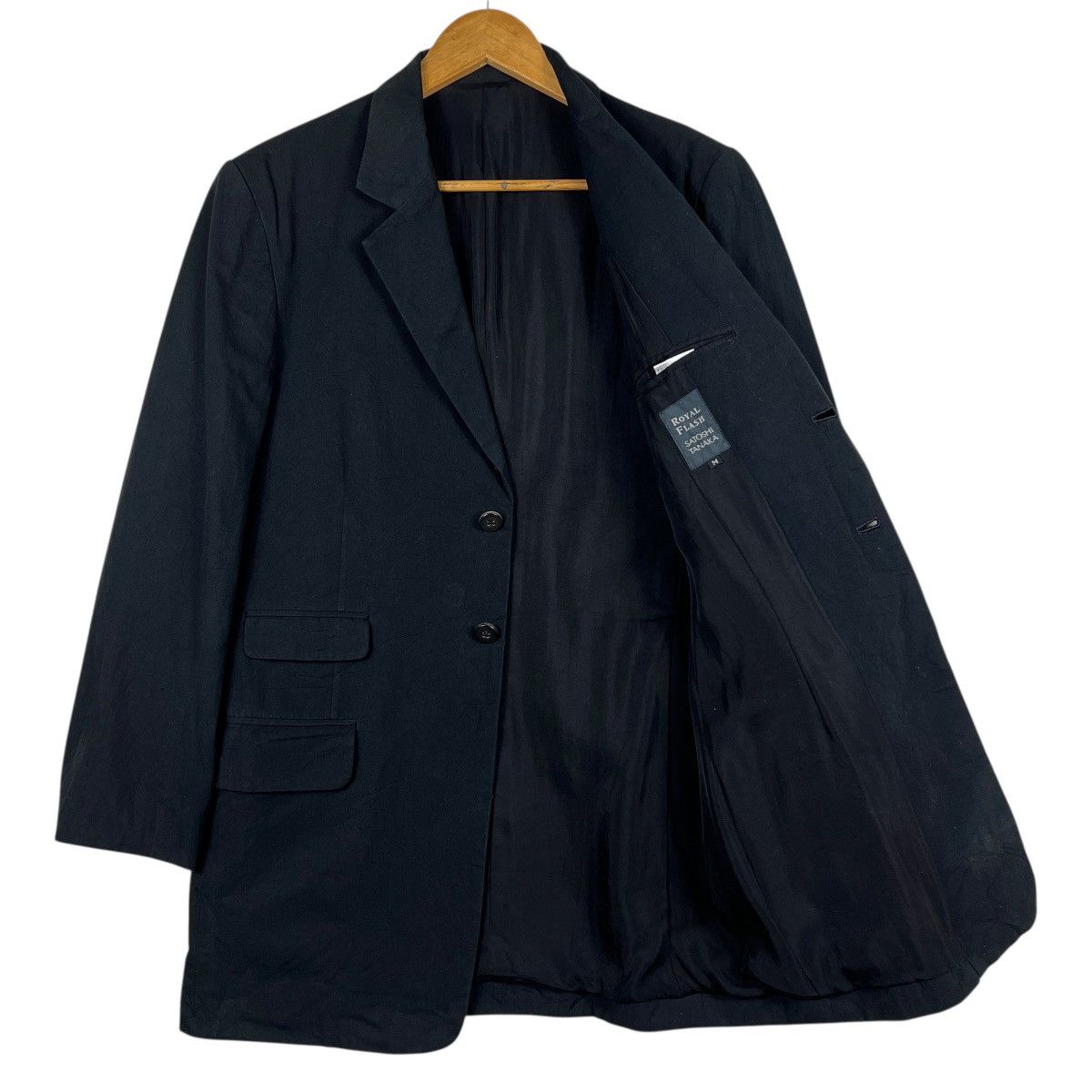 Satoshi Nakamoto Royal Flash Designer Satoshi Tanaka Cotton Blazer Jacket Size US M / EU 48-50 / 2 - 3 Thumbnail
