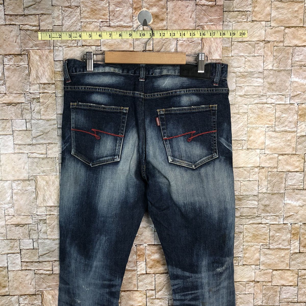 Japanese Brand Jack Rose Blue faded Denim Pants #A456 Size US 31 - 16 Thumbnail