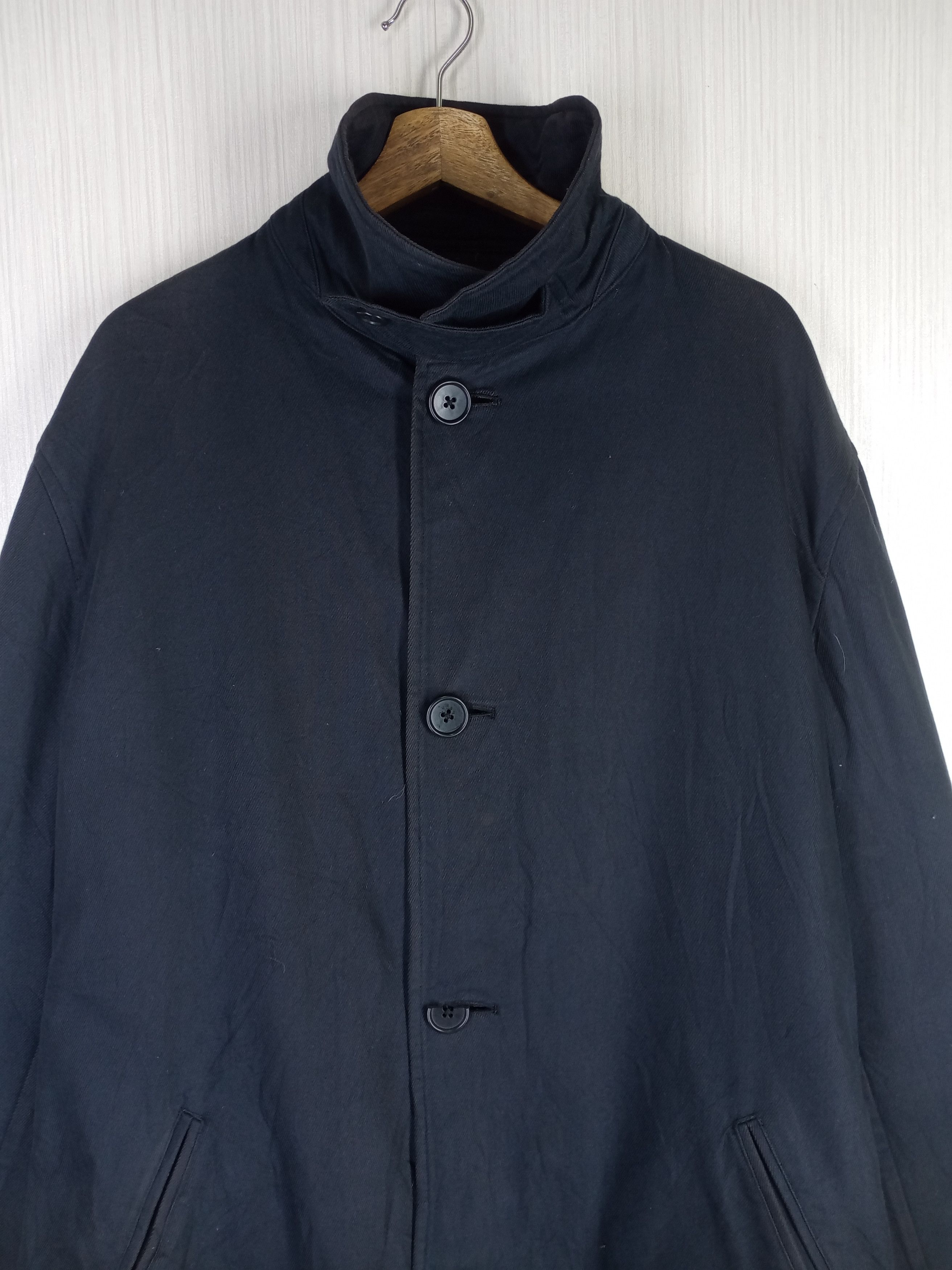 Yohji Yamamoto Yohji Yamamoto Y's For Men Belted Laine Wool Coat Jacket Size US XL / EU 56 / 4 - 4 Thumbnail