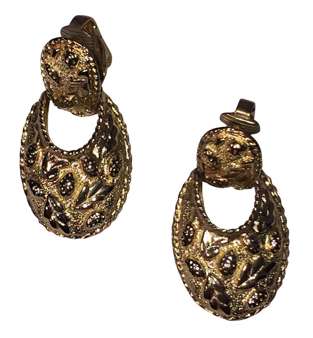 Designer Kenneth Lane Pinecone Dangle Hoop Earrings Size ONE SIZE - 2 Thumbnail