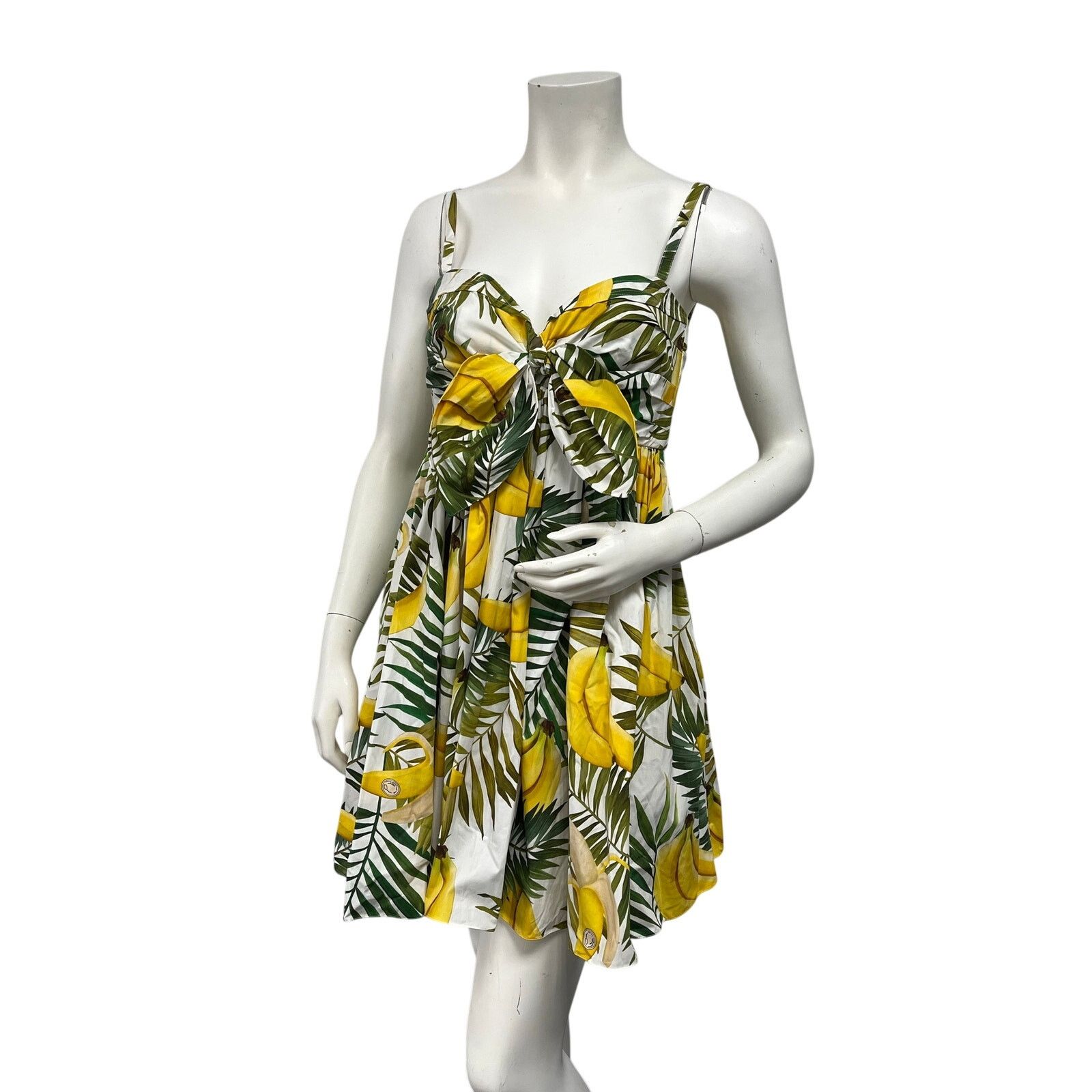 Oscar De La Renta NWT Oscar de la Renta Banana Print Mini Dress $1990 Retail Size S / US 4 / IT 40 - 2 Thumbnail