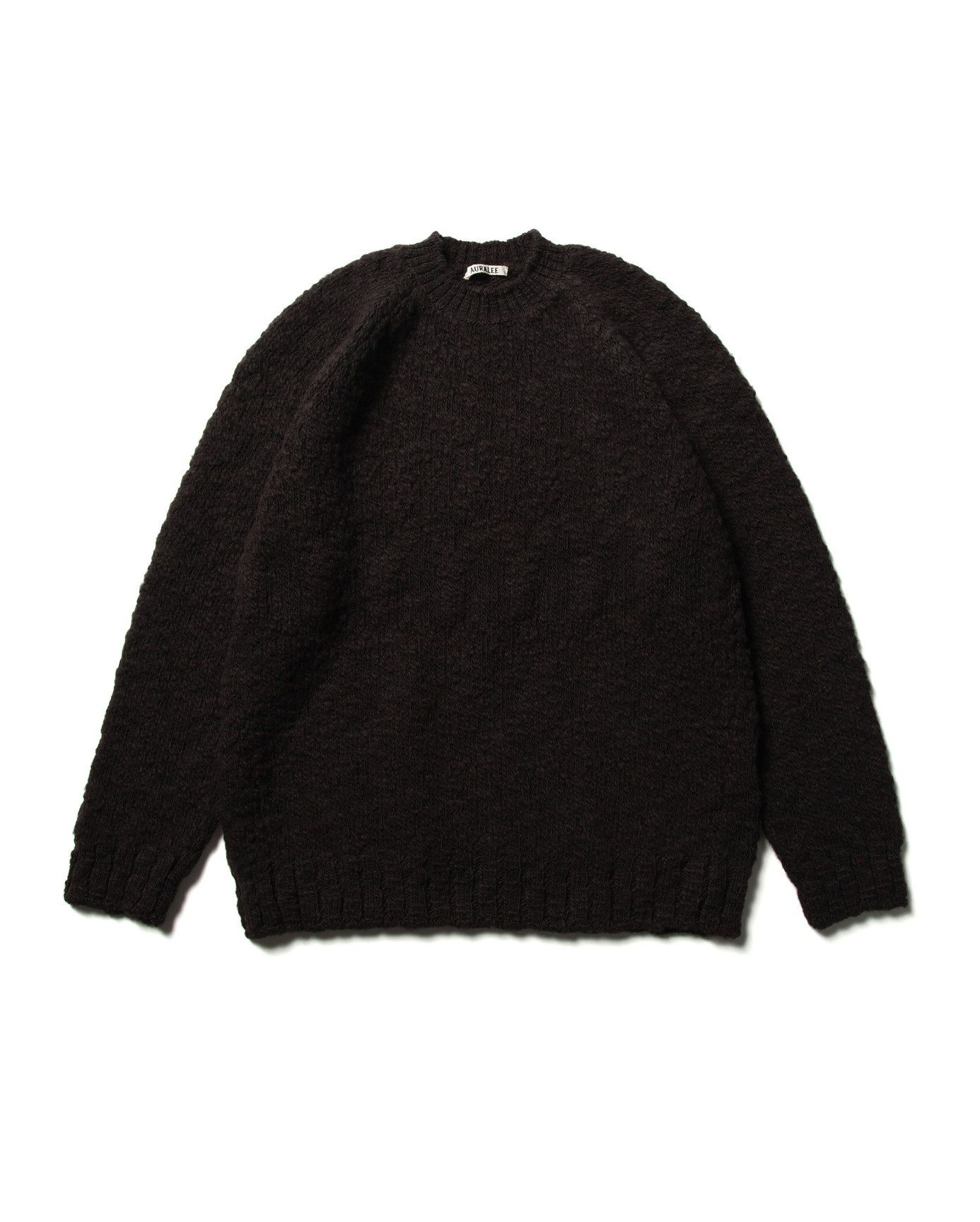Auralee Auralee Slub Knit Sweater - Brown Wool | Grailed