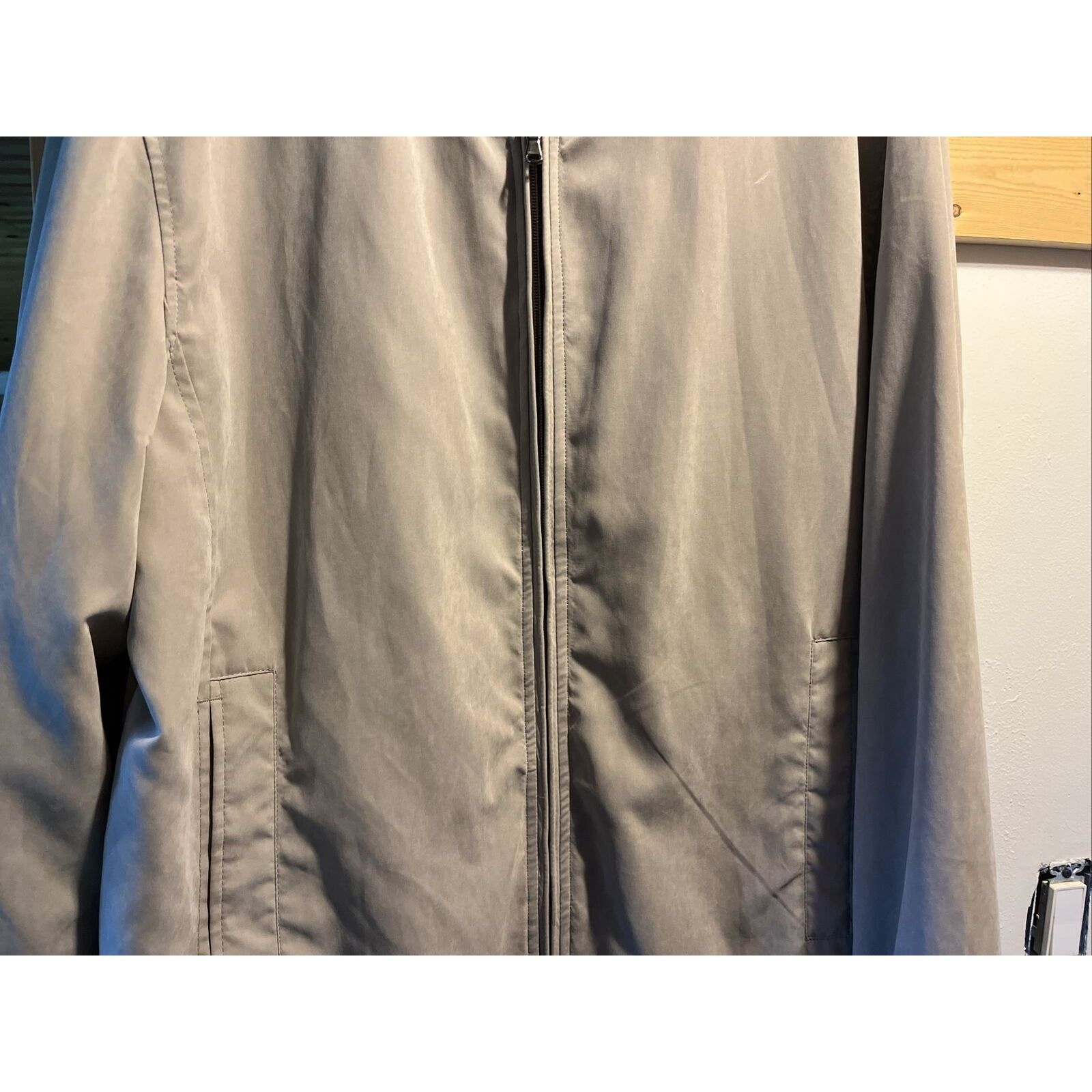Other Lawrence Men’s 54 Cream Beige Poly Nylon windbreaker Jacket Size US XL / EU 56 / 4 - 15 Thumbnail