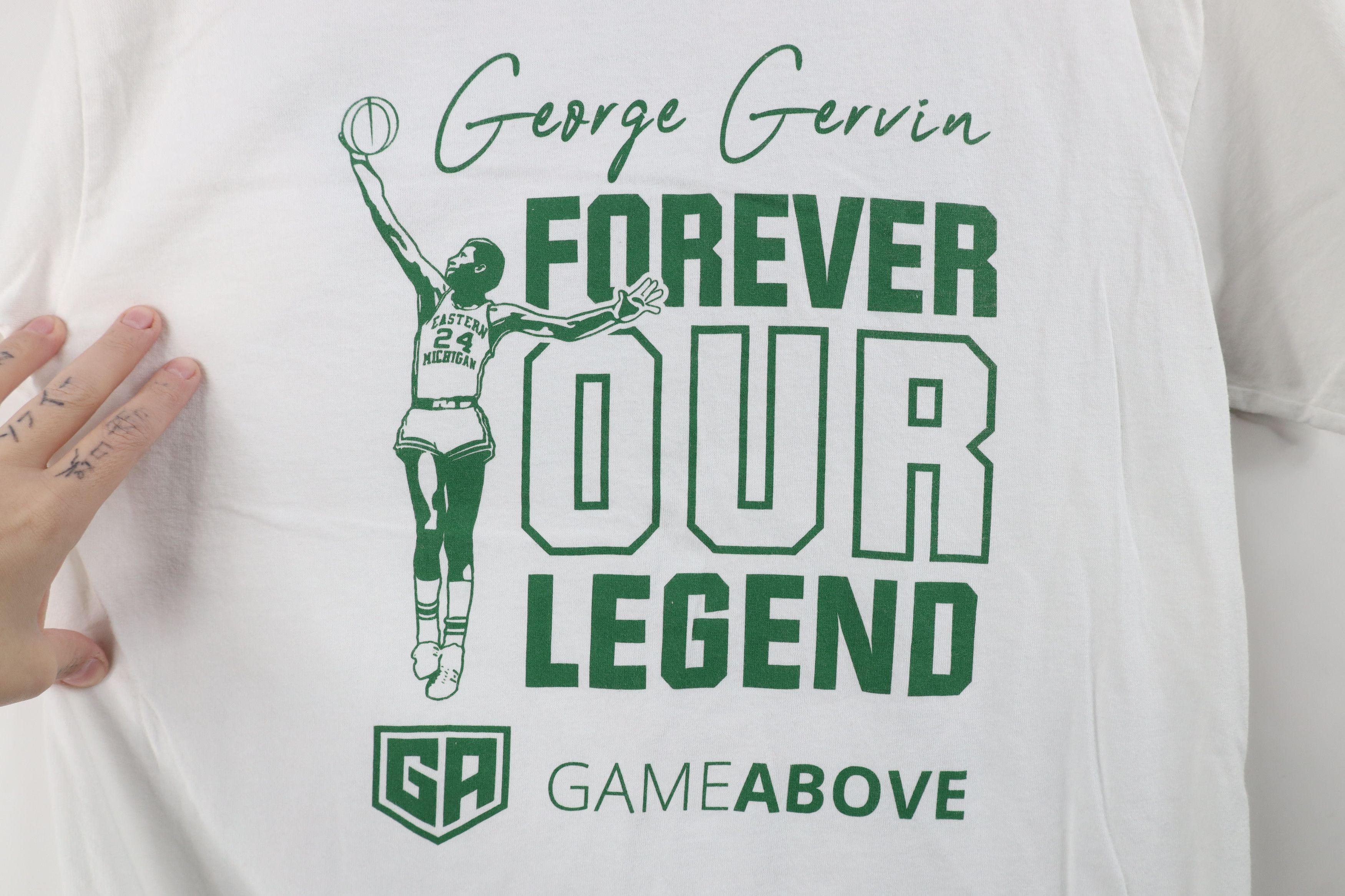 Gildan George Gervin Eastern Michigan University Basketball T-Shirt Size US M / EU 48-50 / 2 - 4 Thumbnail