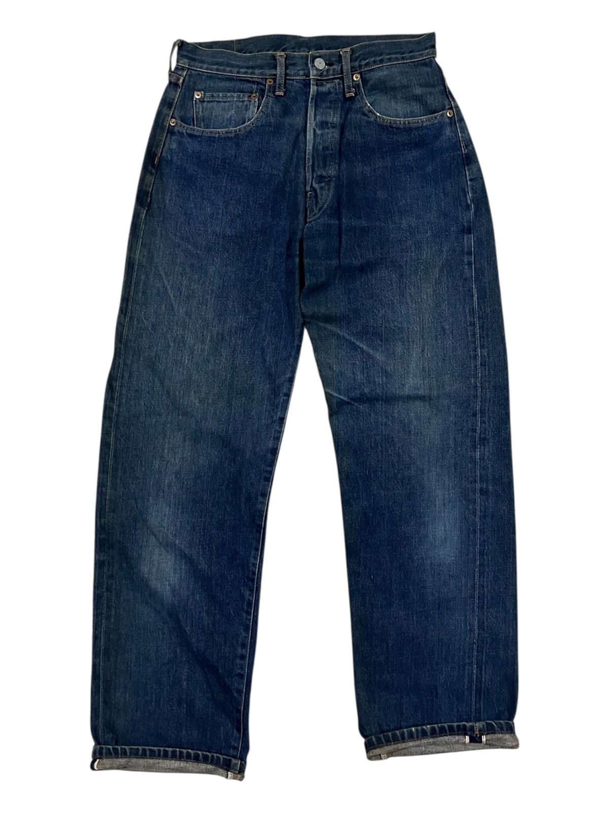 Oni Vintage Gowest Beautiful Faded Regular Selvaged Denim 501 Size US 30 / EU 46 - 2 Thumbnail