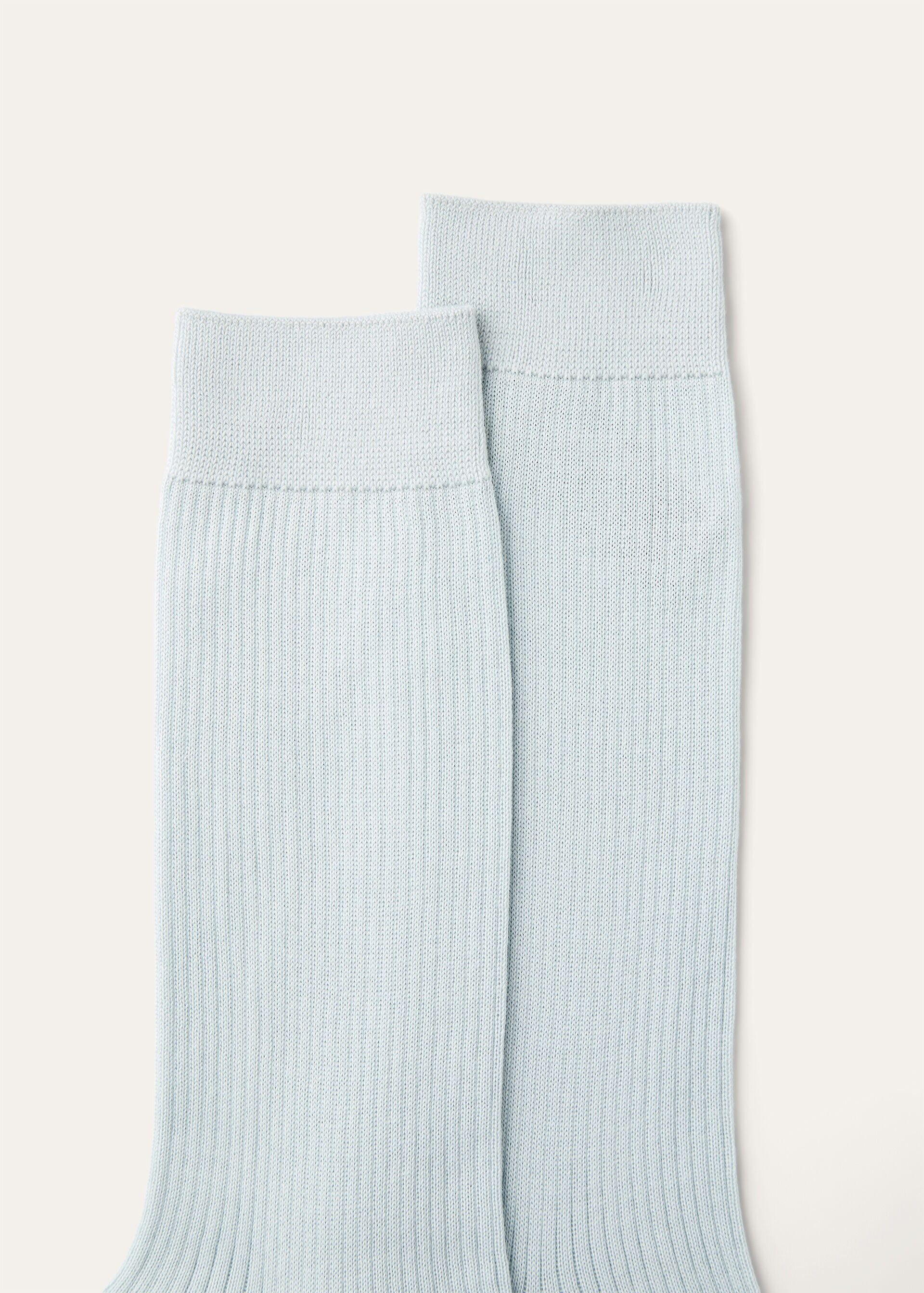 Loro Piana os11x0426 FAQ8263 Size: OS / Socks in Niagara Water Size ONE SIZE - 2 Thumbnail
