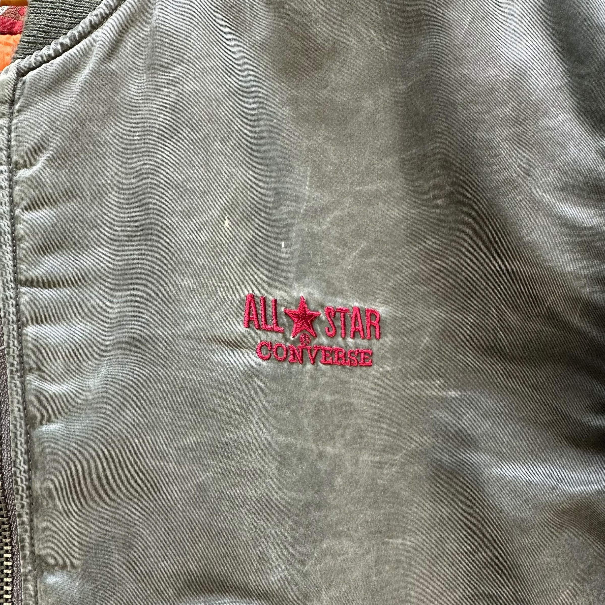 Converse Vintage 90's CONVERSE ALL STAR Bomber Jacket #A50-1175 Size US L / EU 52-54 / 3 - 3 Thumbnail
