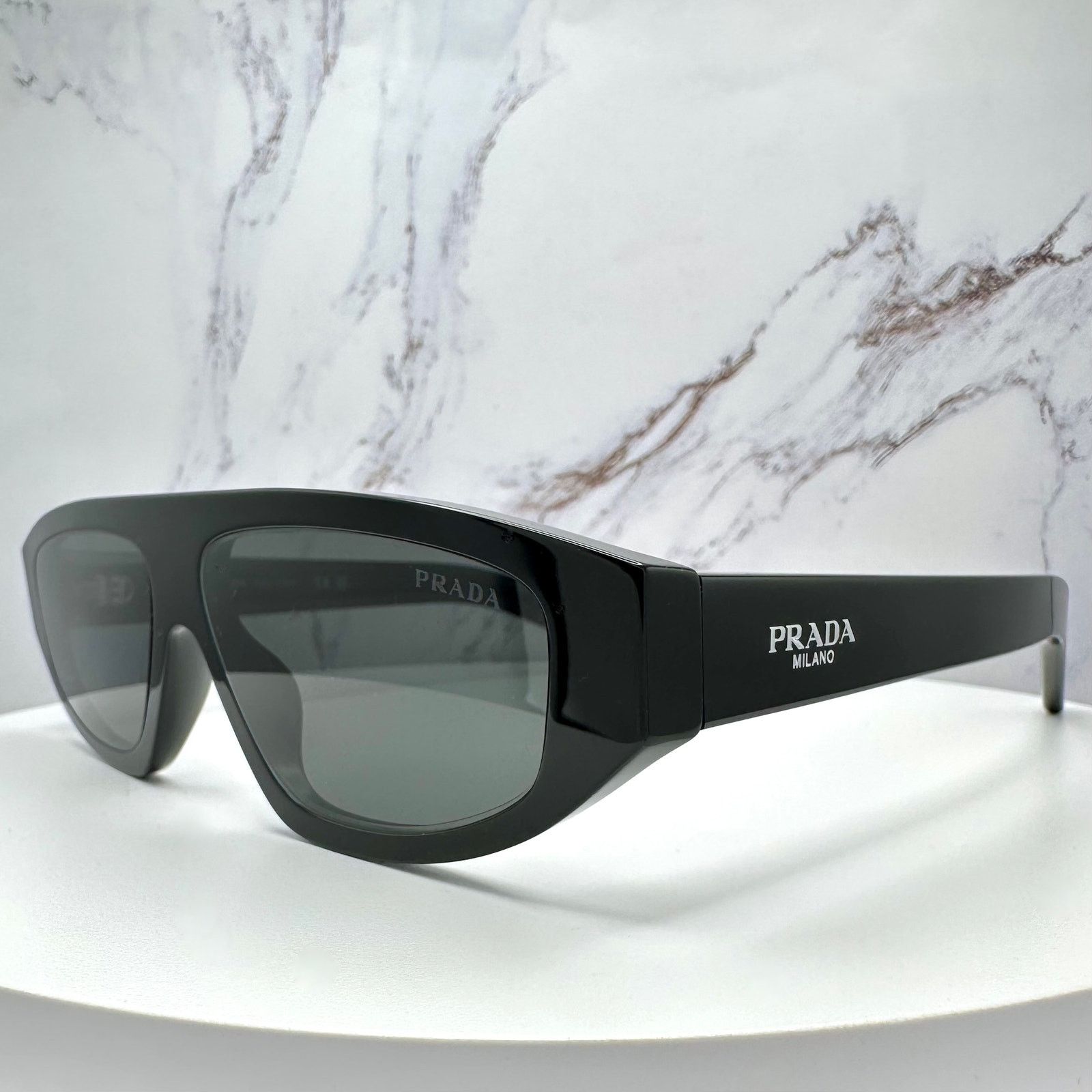 Prada New PRADA Sunglasses Black Gray Lens Authentic Prada Size ONE SIZE - 13 Thumbnail