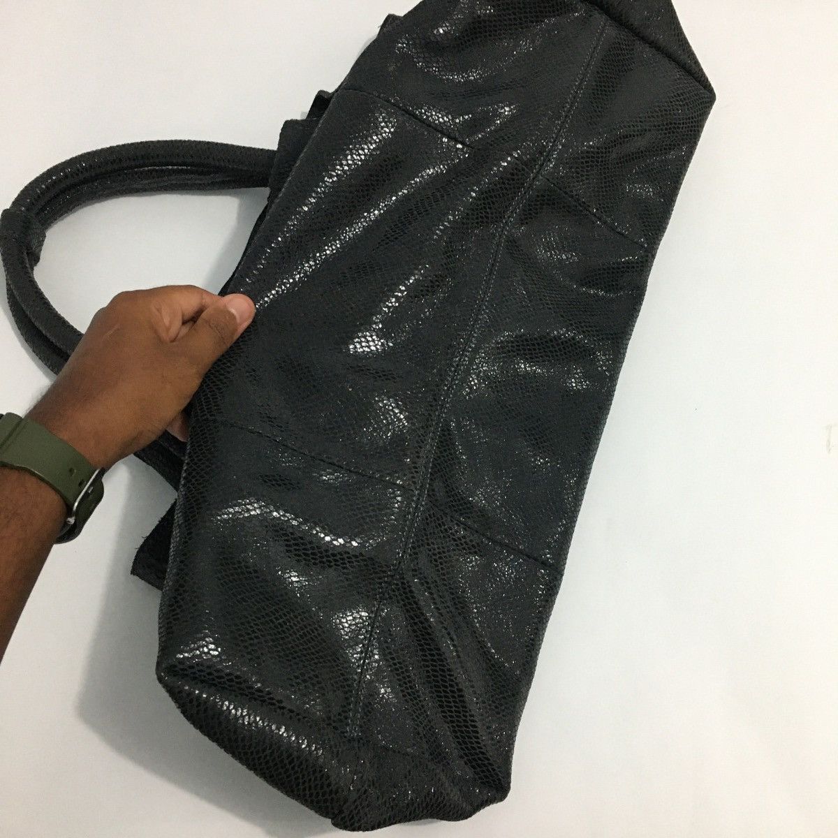 Marni Marni Big Buddha Faux Snake Skin Leather Shoulder Bag Size ONE SIZE - 8 Thumbnail