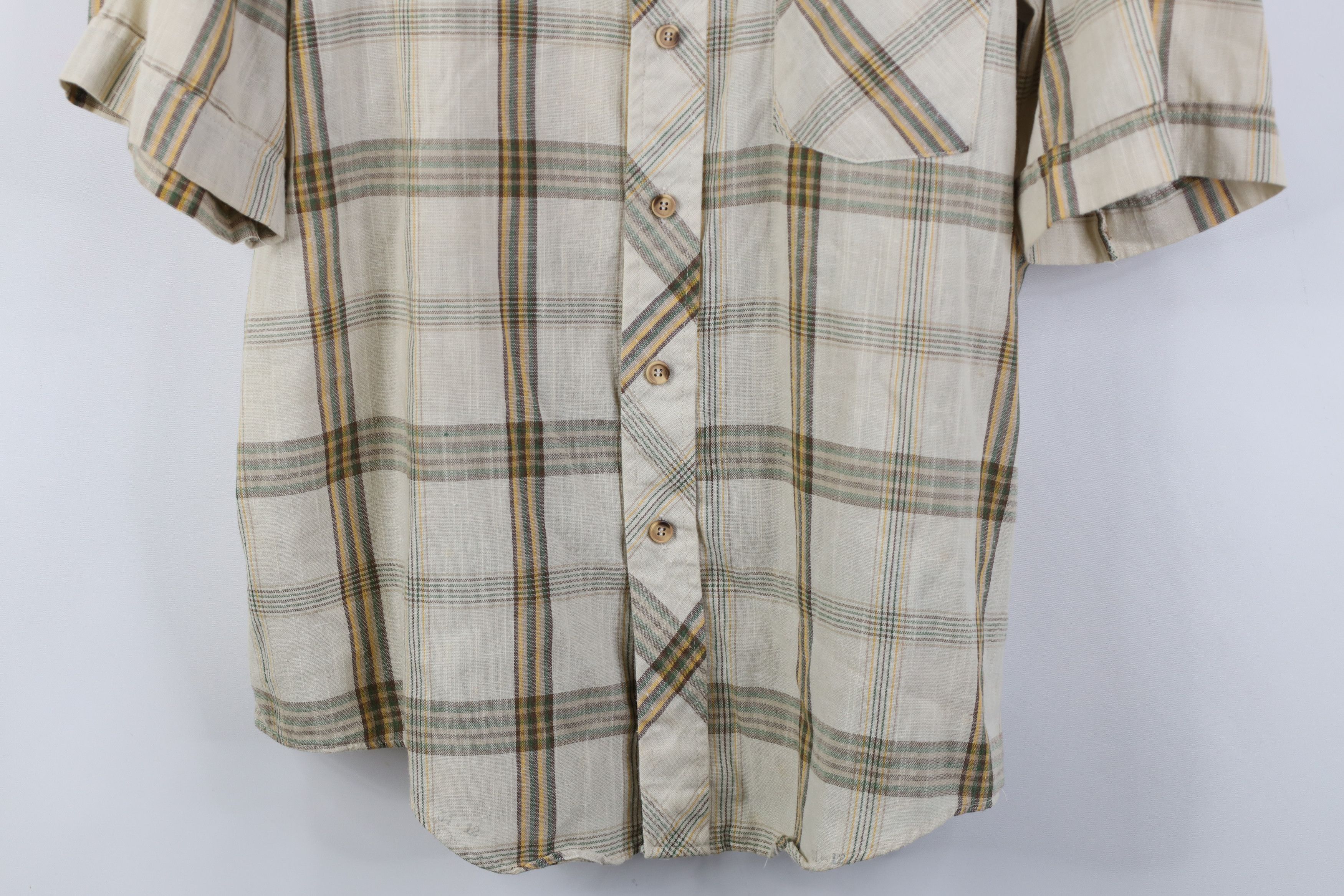 Vintage Vintage 70s Streetwear Short Sleeve Collared Button Shirt Size US XL / EU 56 / 4 - 3 Thumbnail