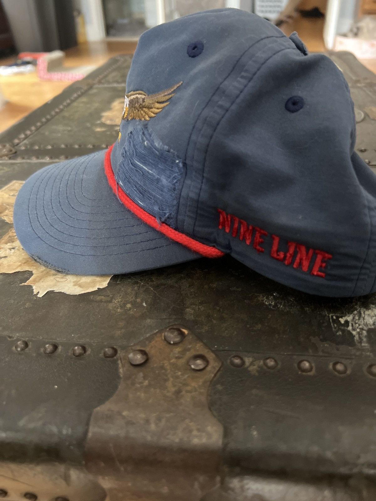Vintage Vintage Thrashed Eagle Nine Line hat Size ONE SIZE - 3 Thumbnail