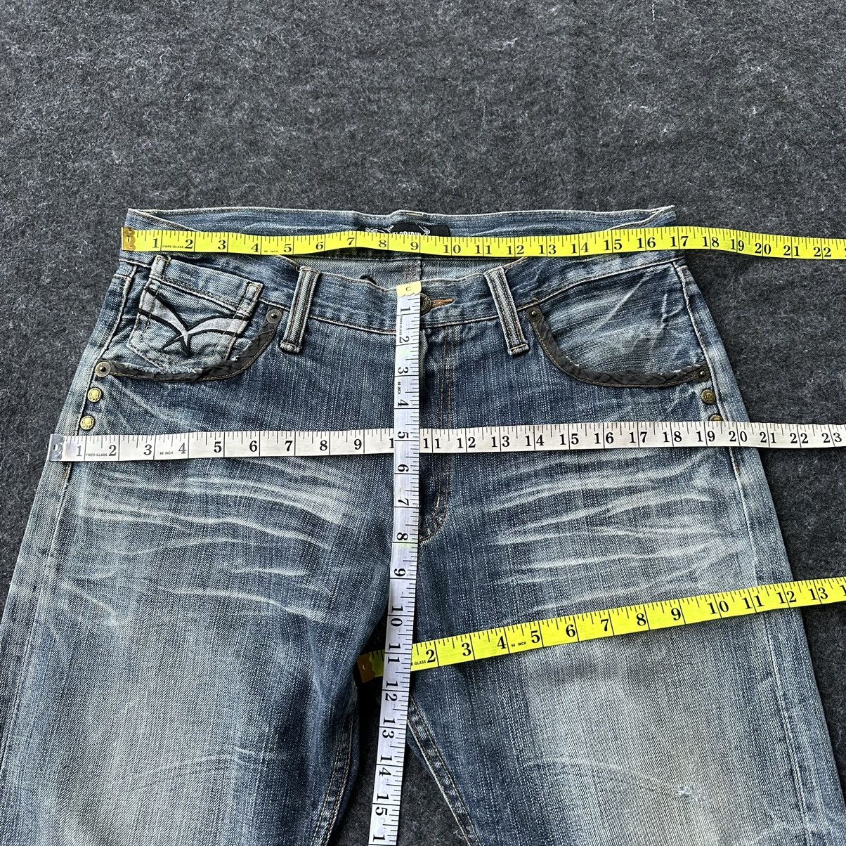 Le Grande Bleu (L.G.B.) Oririn Jeans Embroidery Wings Distressed Denim W34 D663 Size US 34 / EU 50 - 13 Thumbnail