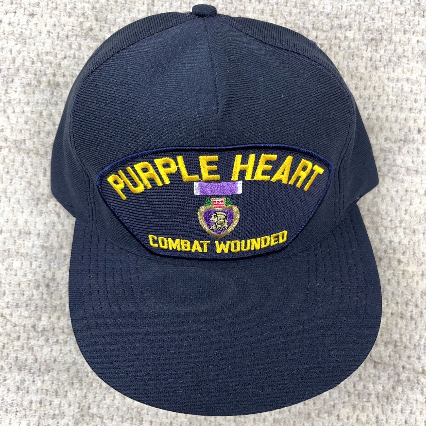 Vintage Vintage Purple Heart Hat Cap Snapback USA Army Military Combat Wounded Patch Size ONE SIZE - 3 Thumbnail