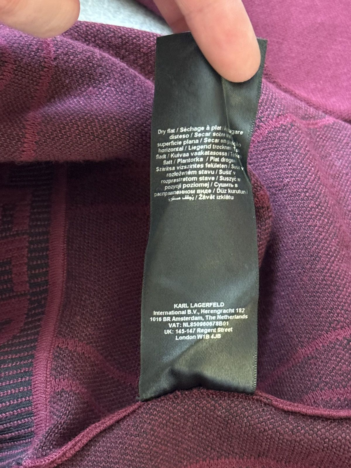 Karl Lagerfeld L Wmns dress long sleeve tunic turtleneck