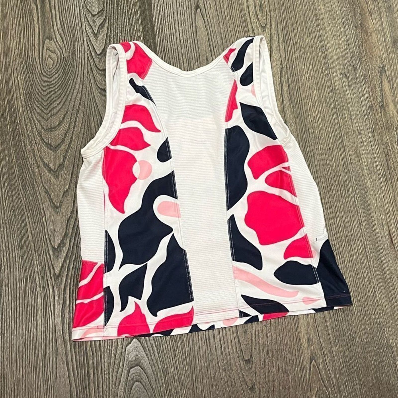 Nike Nike Tank Floral Dri Fit Scoop Neck Mesh Sleeveless Pink S Size S / US 4 / IT 40 - 3 Thumbnail