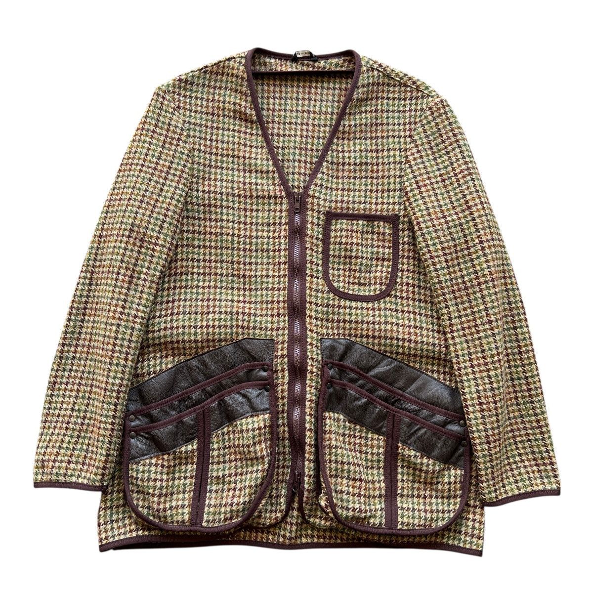 Nepenthes 🔥 Nepenthes X Harris Tweed Colar Less wool Hunting Jacket Size US S / EU 44-46 / 1 - 1 Thumbnail