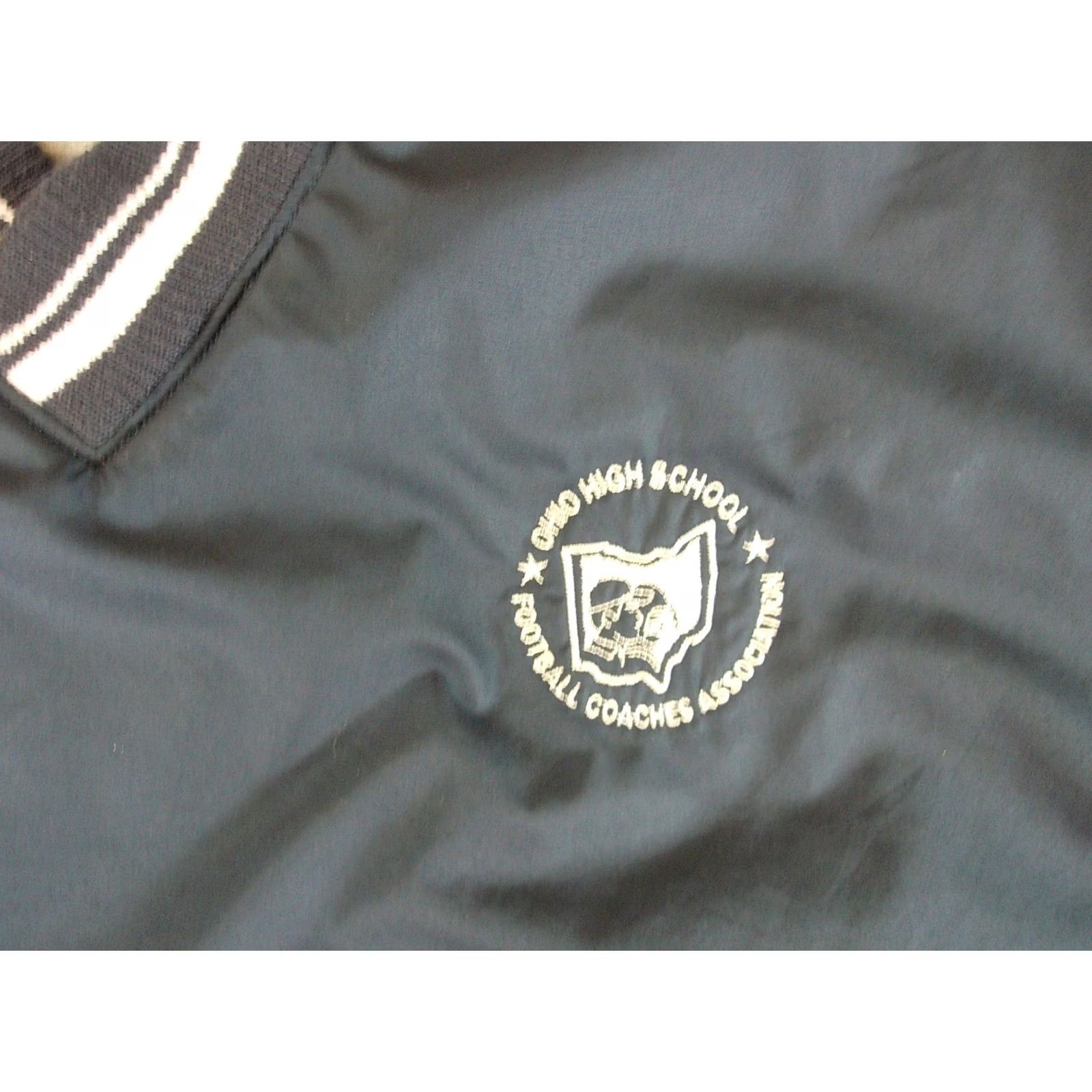 Reebok VINTAGE Reebok OHIO HIGH School FOOTBALL Coaches Association Vest Men XL Blue Windbreaker Size US XL / EU 56 / 4 - 4 Thumbnail