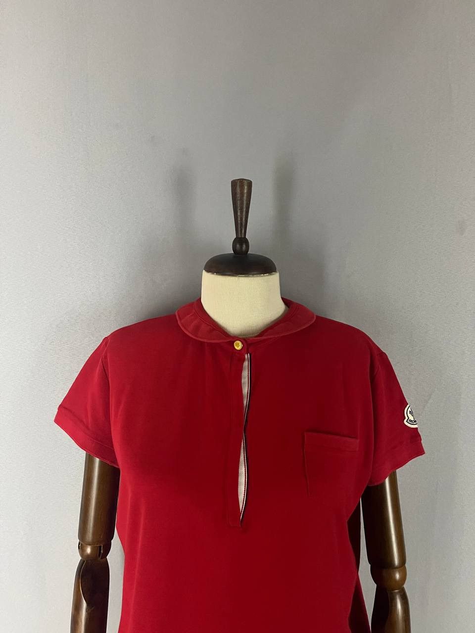 Moncler Moncler Polo Red Size L / US 10 / IT 46 - 2 Thumbnail