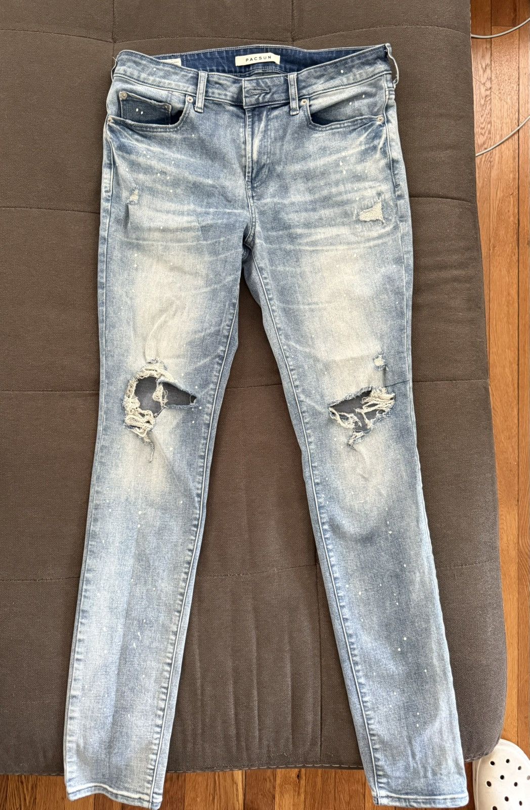 Pacsun PACSUN Stacked Skinny 30x32 Denim Jeans Size US 32 / EU 48 - 1 Thumbnail