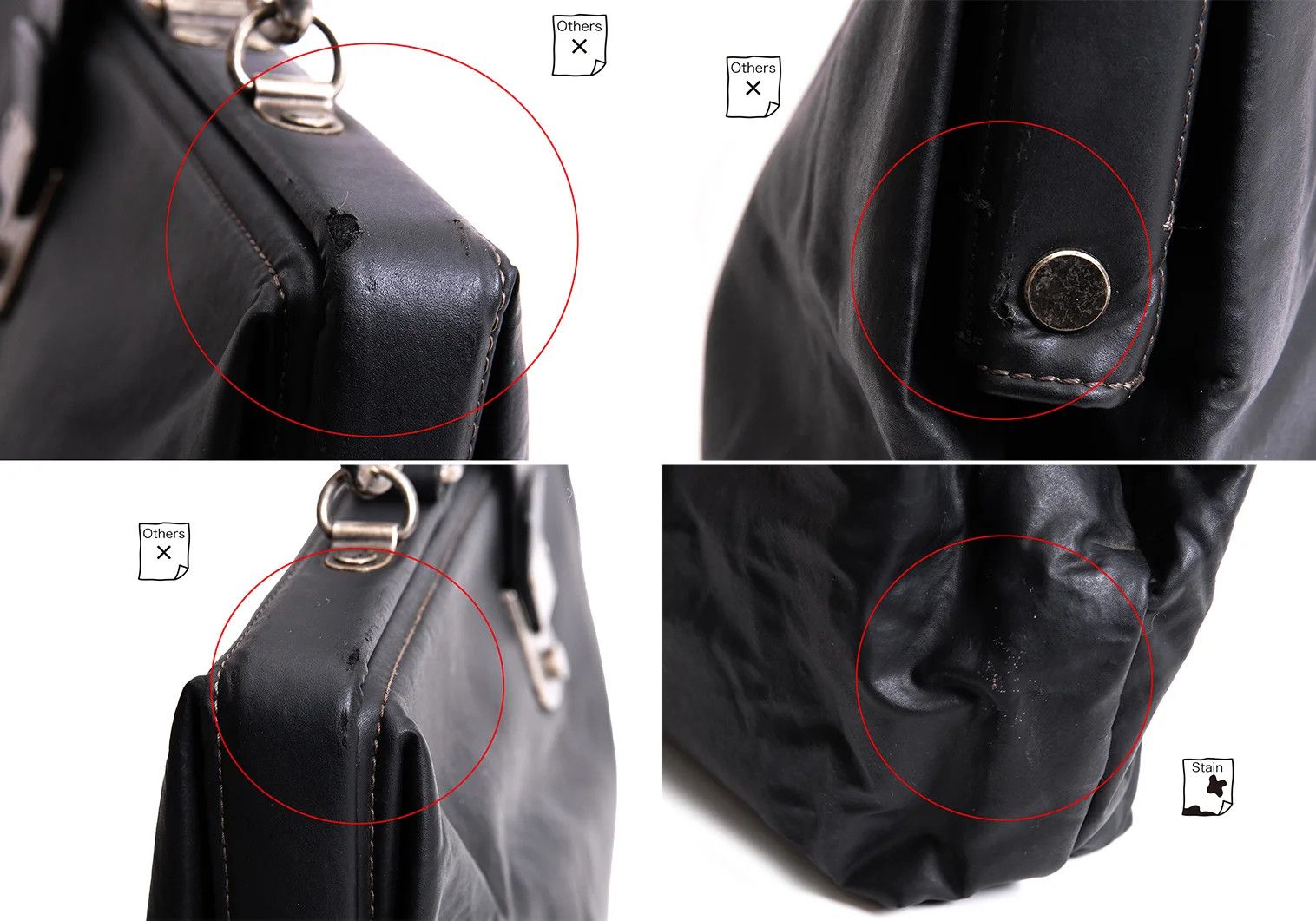 Jean Paul Gaultier Coated Doctor Bag in Black with Damage and Stains Size ONE SIZE - 9 Thumbnail