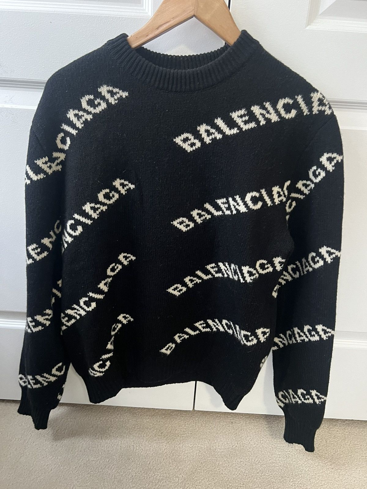 Balenciaga Balenciaga Logo Knit Size US S / EU 44-46 / 1 - 1 Thumbnail