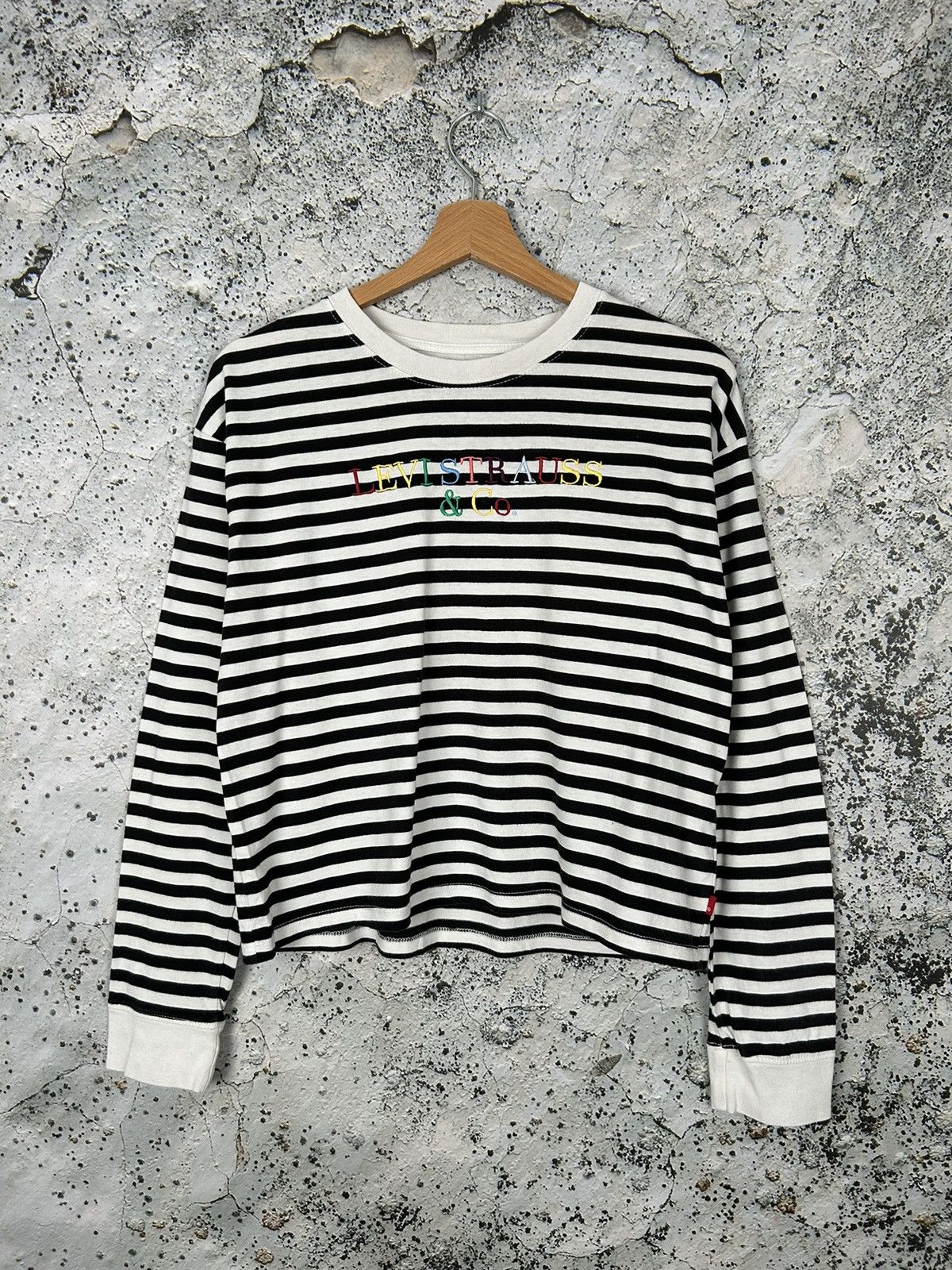Levi's Levis Stripped Longsleeve Streetwear Hype Skate Rock Punk Size US XS / EU 42 / 0 - 1 Thumbnail