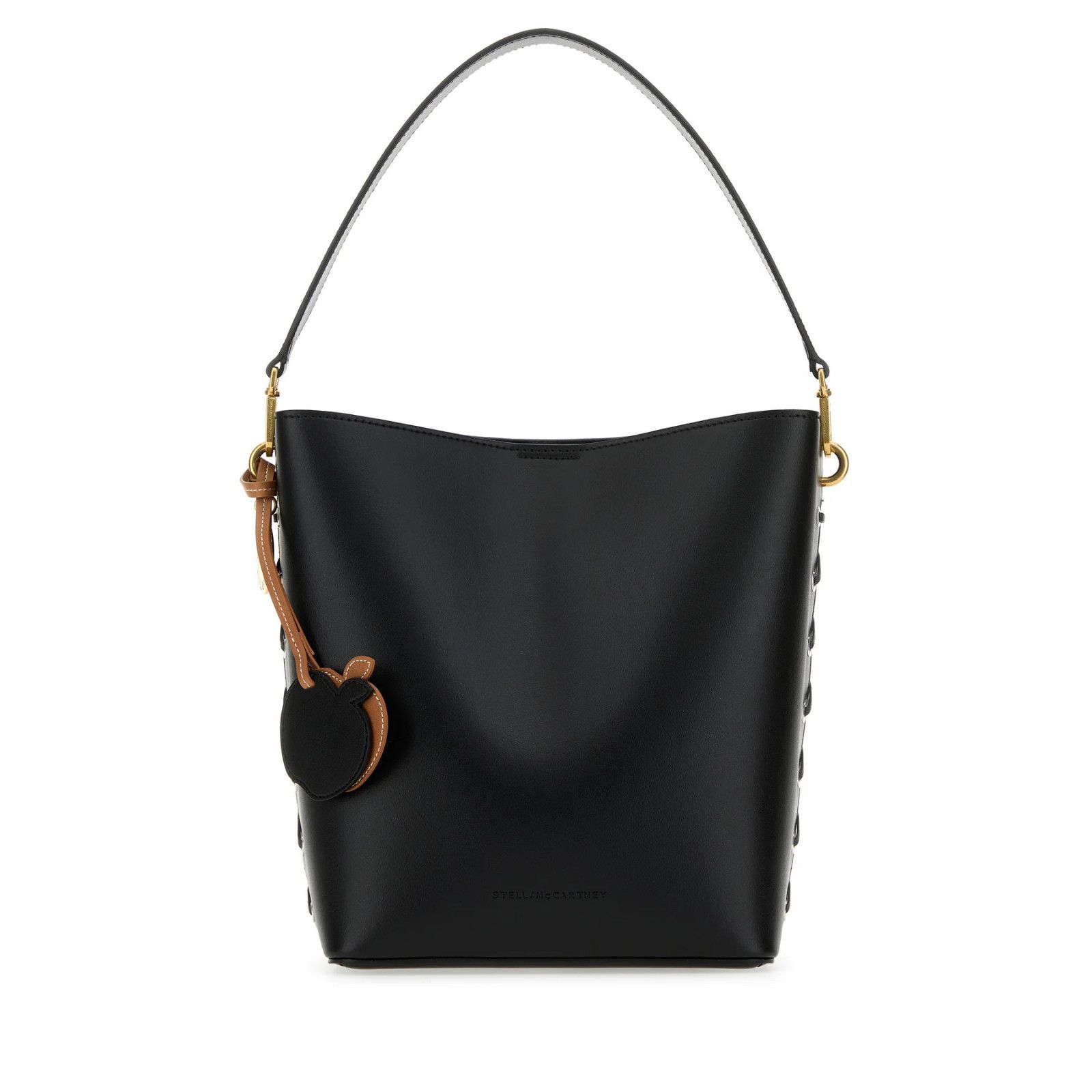 STELLA MCCARTNEY Frayme Black Bucket Bag New & Authentic