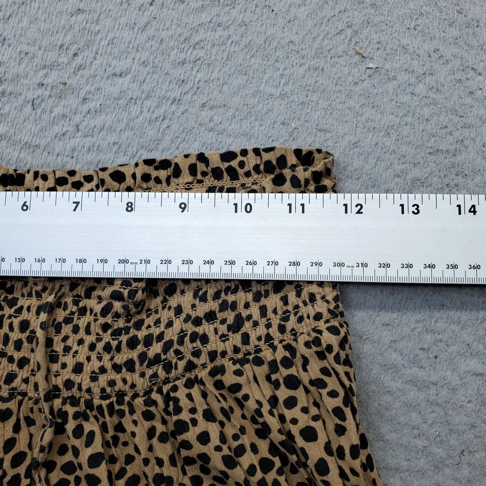 Vintage Aerie Lounge Pants Womens S Multi Animal Print Smocked Waist Tasseled Drawstring Size 28" / US 6 / IT 42 - 5 Thumbnail