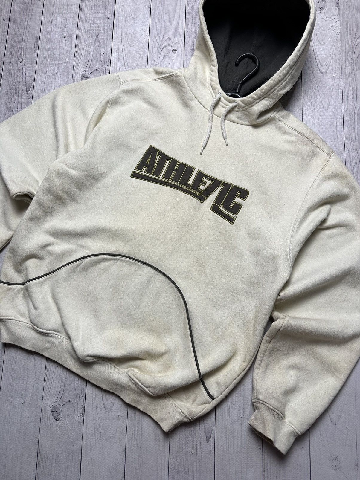 Vintage Vintage Nike athletic 72 big logo hoodie size M distressed Size US M / EU 48-50 / 2 - 2 Thumbnail