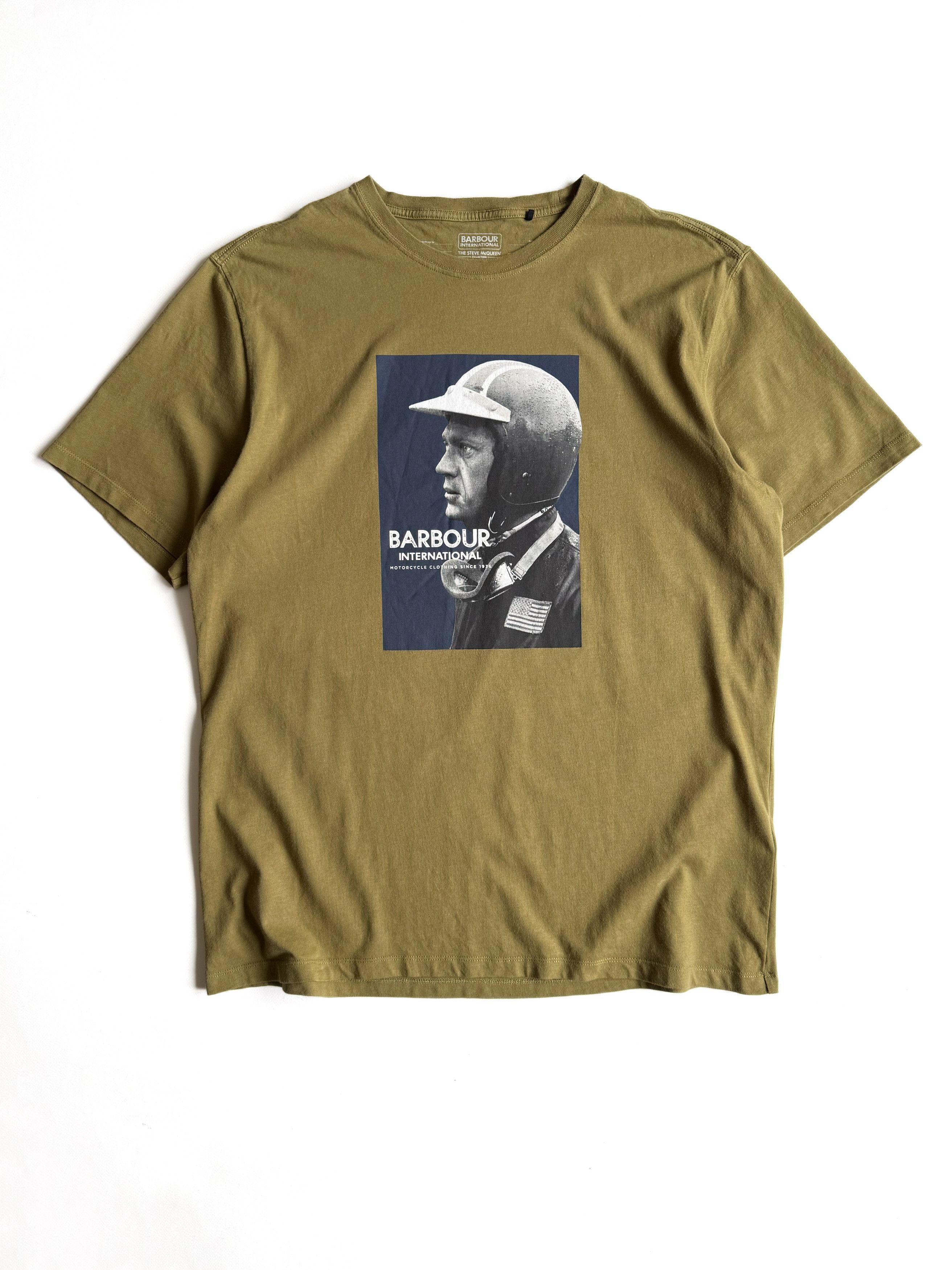 Barbour Men's Barbour International x Steve McQueen T-shirt (L) Size US XL / EU 56 / 4 - 1 Thumbnail