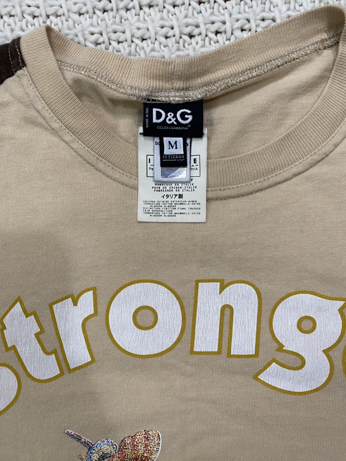 Dolce & Gabbana Dolce & Gabbana Stronger Graphic Tee Shirt Size M / US 6-8 / IT 42-44 - 3 Thumbnail