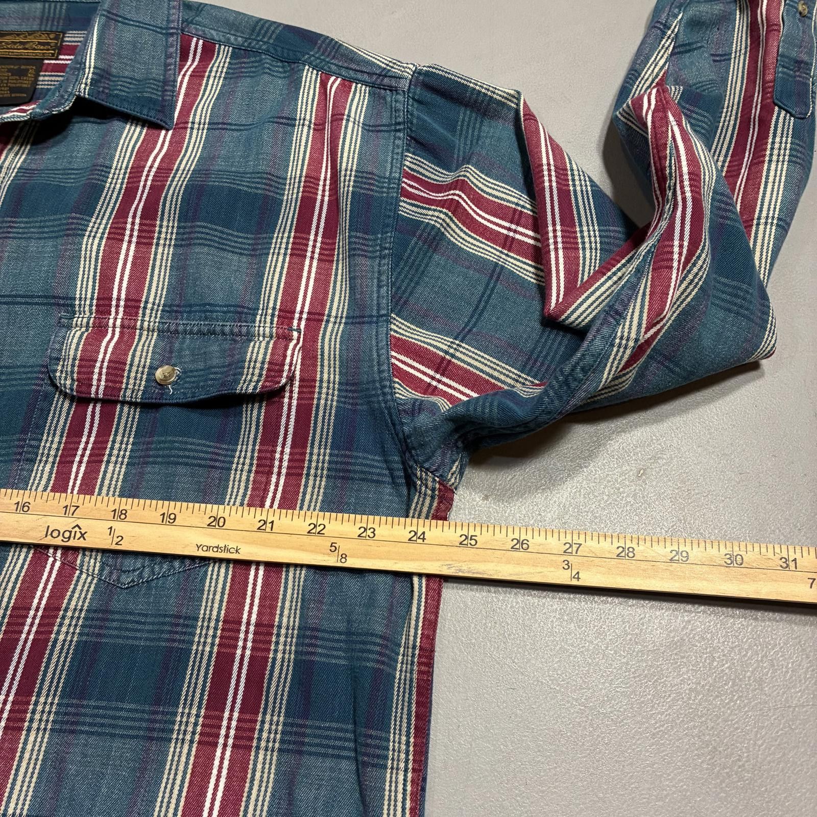 Eddie Bauer Vintage Eddie Bauer Flannel Shirt Men's XL Elkhorn Twill 90s Size US XL / EU 56 / 4 - 7 Thumbnail