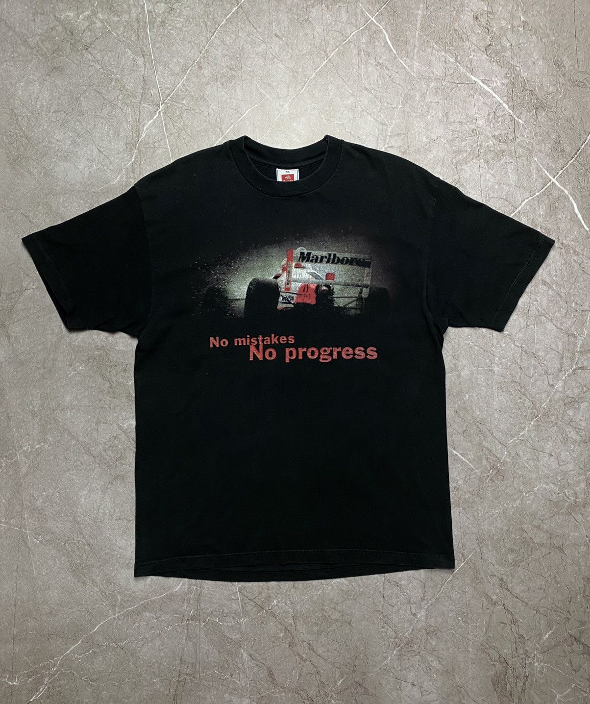 Ferrari × Marlboro Vintage Marlboro Tshirt 1997 formula uno rare ayrton senna Size US XL / EU 56 / 4 - 1 Thumbnail