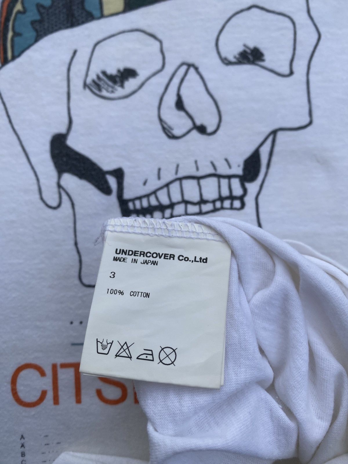 Undercover Rare Undercover Jun Takahashi Printed Skull Citsilaminim tee Size US M / EU 48-50 / 2 - 16 Thumbnail