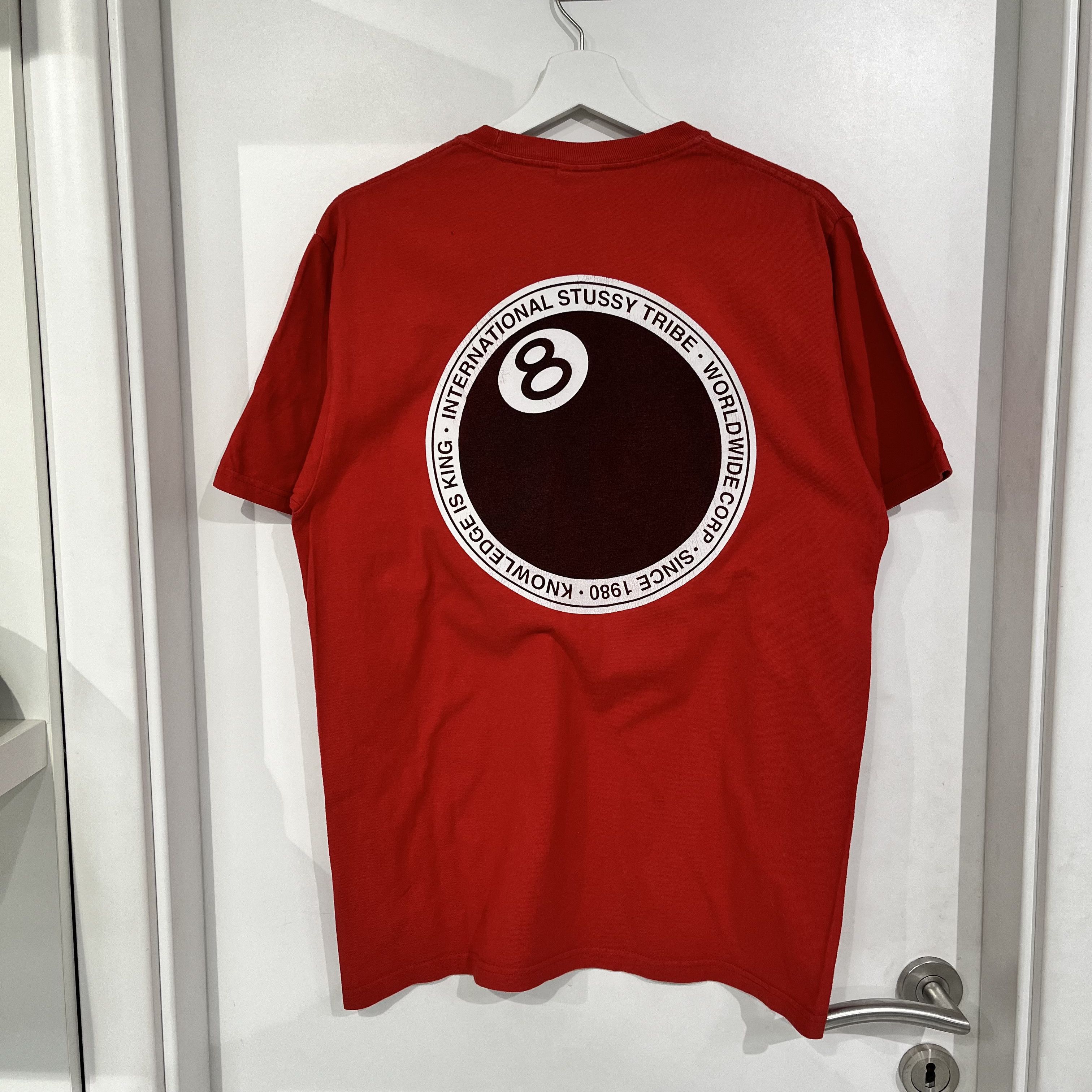Stussy Stussy 8 Ball Dot Tee Red Size US M / EU 48-50 / 2 - 2 Thumbnail