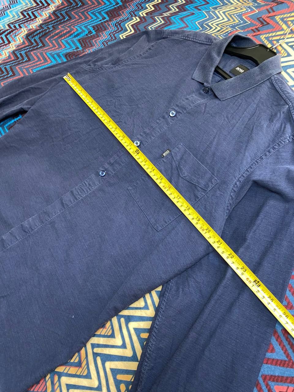 Hugo Boss × Vintage Hugo Boss Long Sleeve Button Up Dress Shirt Size US L / EU 52-54 / 3 - 9 Thumbnail