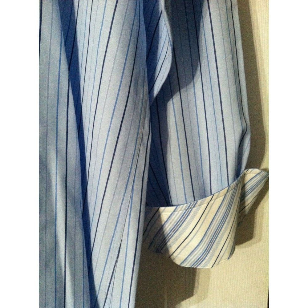 Tailorbyrd TAILORBYRD MENS NEW BLUE 100%COTTON DRESS SHIRT SIZE: L Size US L / EU 52-54 / 3 - 2 Thumbnail