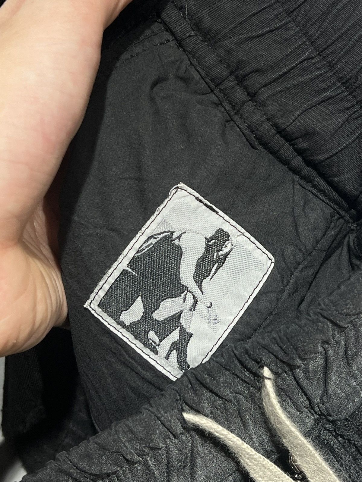 Rick Owens 🚨 Rick Owens Drkshdw Black Velvet Waxed Geth Belas Pants Size US 30 / EU 46 - 6 Thumbnail