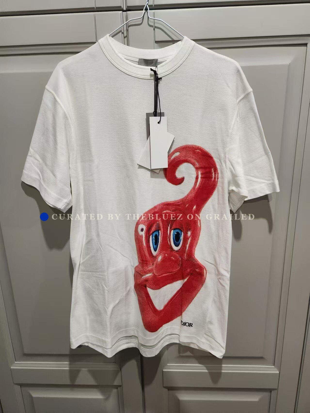 Dior Dior Cartoon Velvet Knit Short Sleeve Size US S / EU 44-46 / 1 - 1 Thumbnail