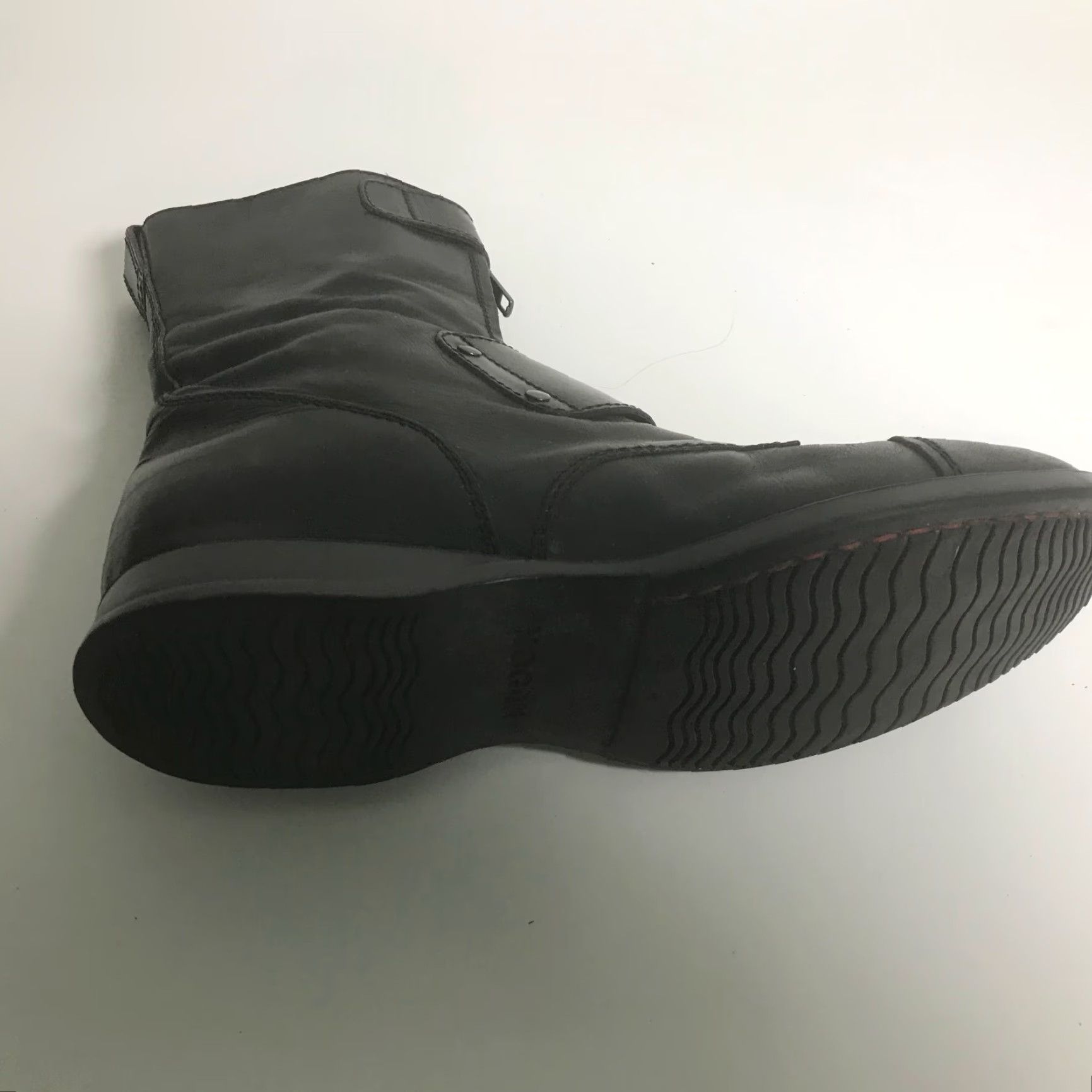 Hogan Hogan Womens Boots Black Leather Motorcycle Biker Mid-Calf Buckle Round Toe 7 / 38 Shoe Size Womens Size US 7 / IT 37 - 6 Thumbnail