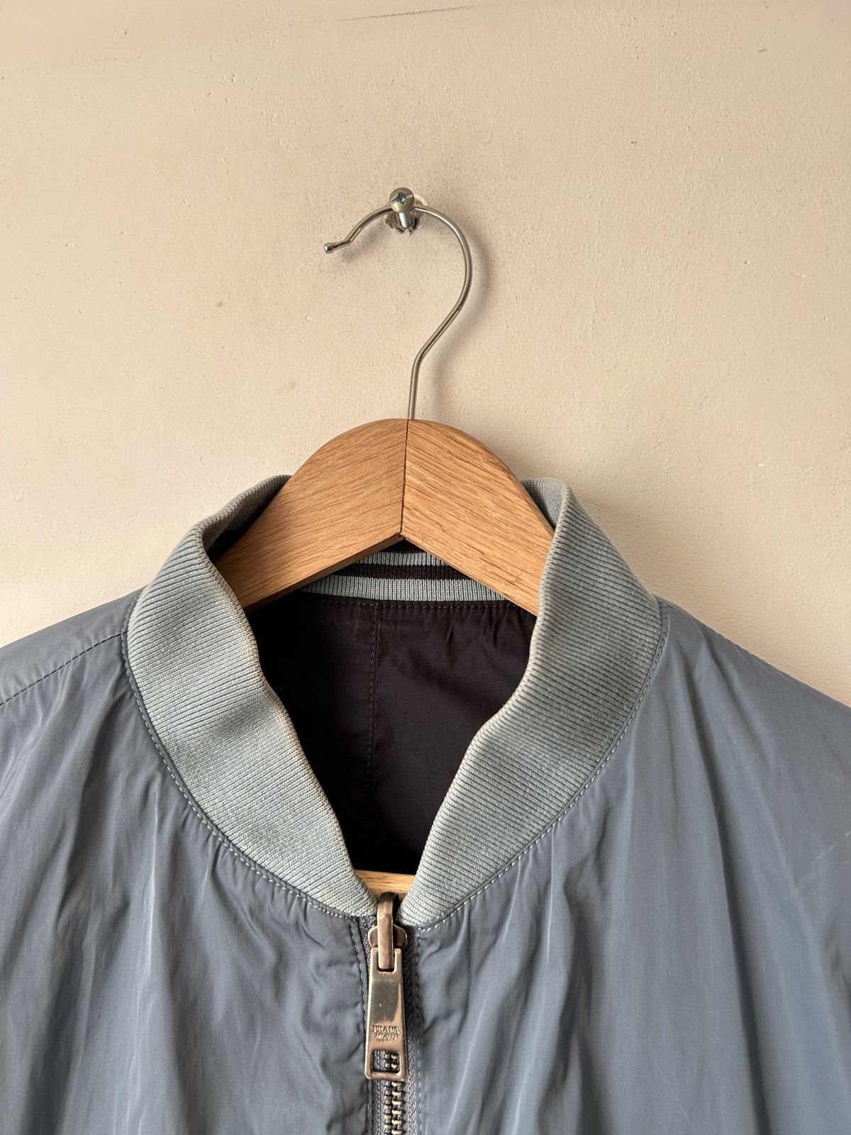 Prada Prada reversible nylon bomber blue navy new collection Size US S / EU 44-46 / 1 - 4 Thumbnail