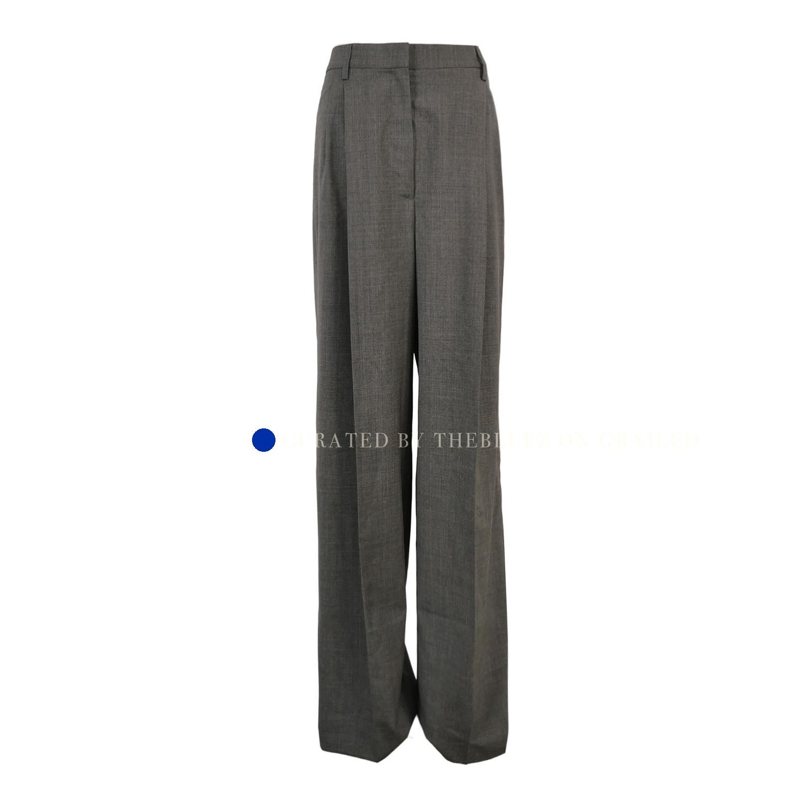 Prada Stylish Gray Virgin Wool Trousers Size US 26 / EU 42 - 1 Thumbnail