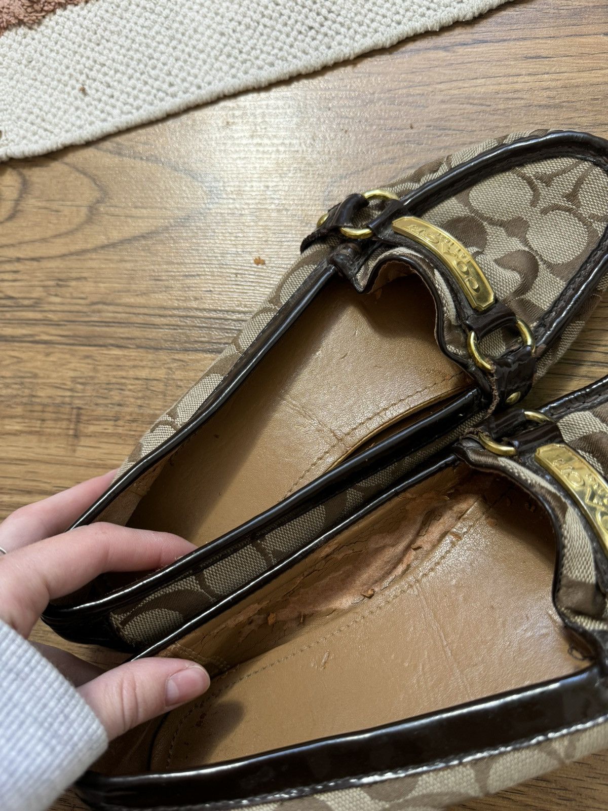Coach VINTAGE COACH MONOGRAM MOCCASIN WMNS SHOES Size US 9 / IT 39 - 7 Thumbnail