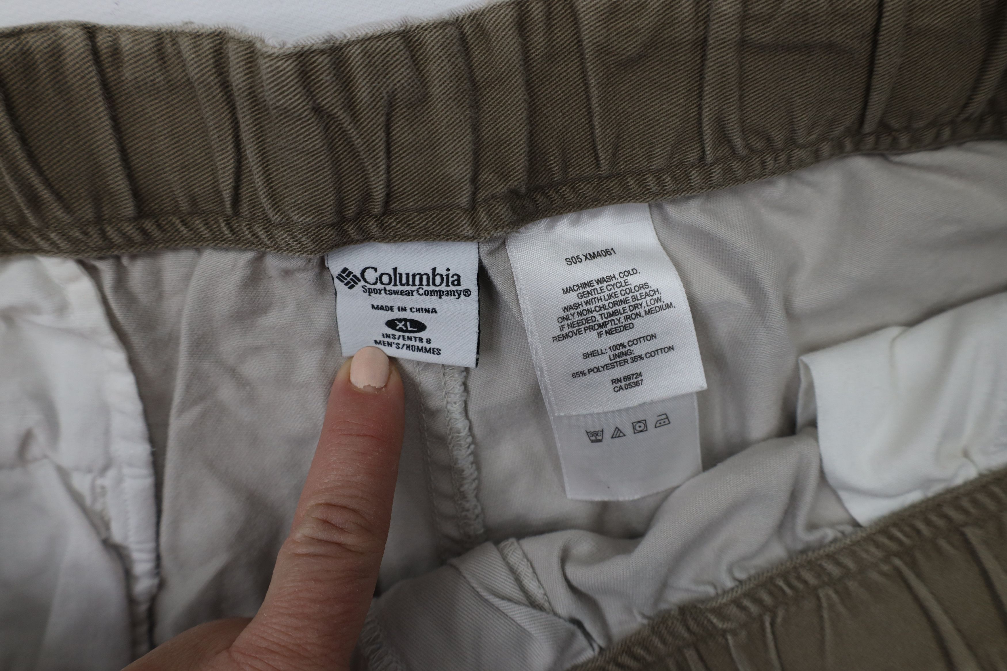 Columbia × Vintage Vintage 90s Columbia Belted Above Knee Shorts Beige Cotton Size US 36 / EU 52 - 8 Thumbnail