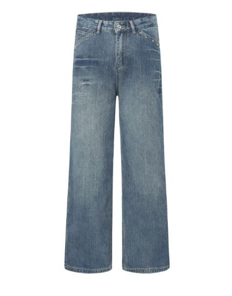 Vintage American-style loose straight casual men's jeans Size US 32 / EU 48 - 3 Thumbnail