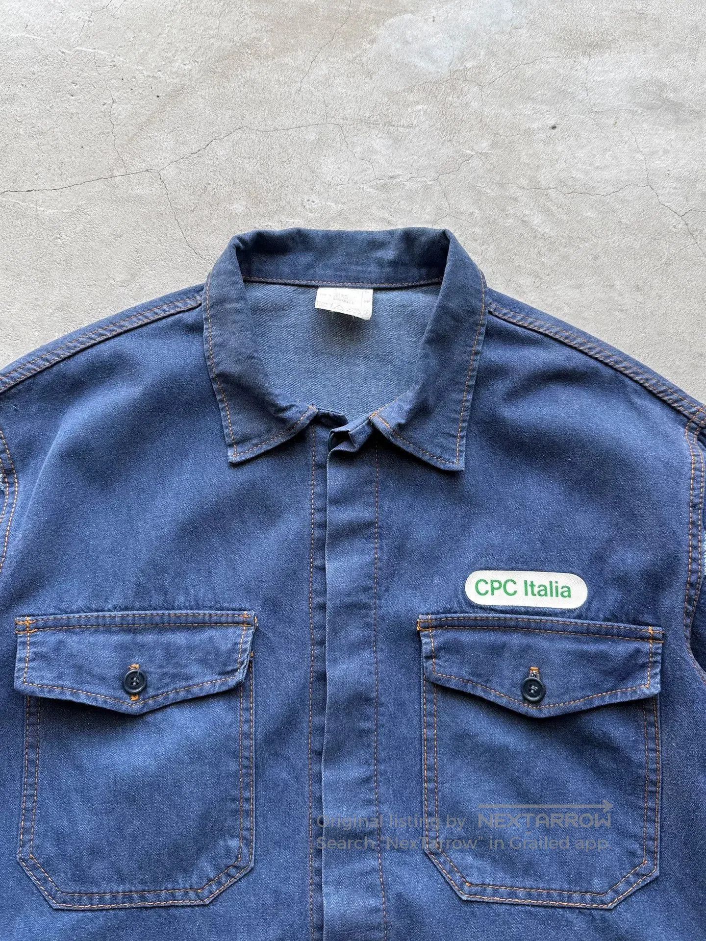 Vintage Vintage 60s Italian Denim Work Jacket. Size US L / EU 52-54 / 3 - 4 Thumbnail