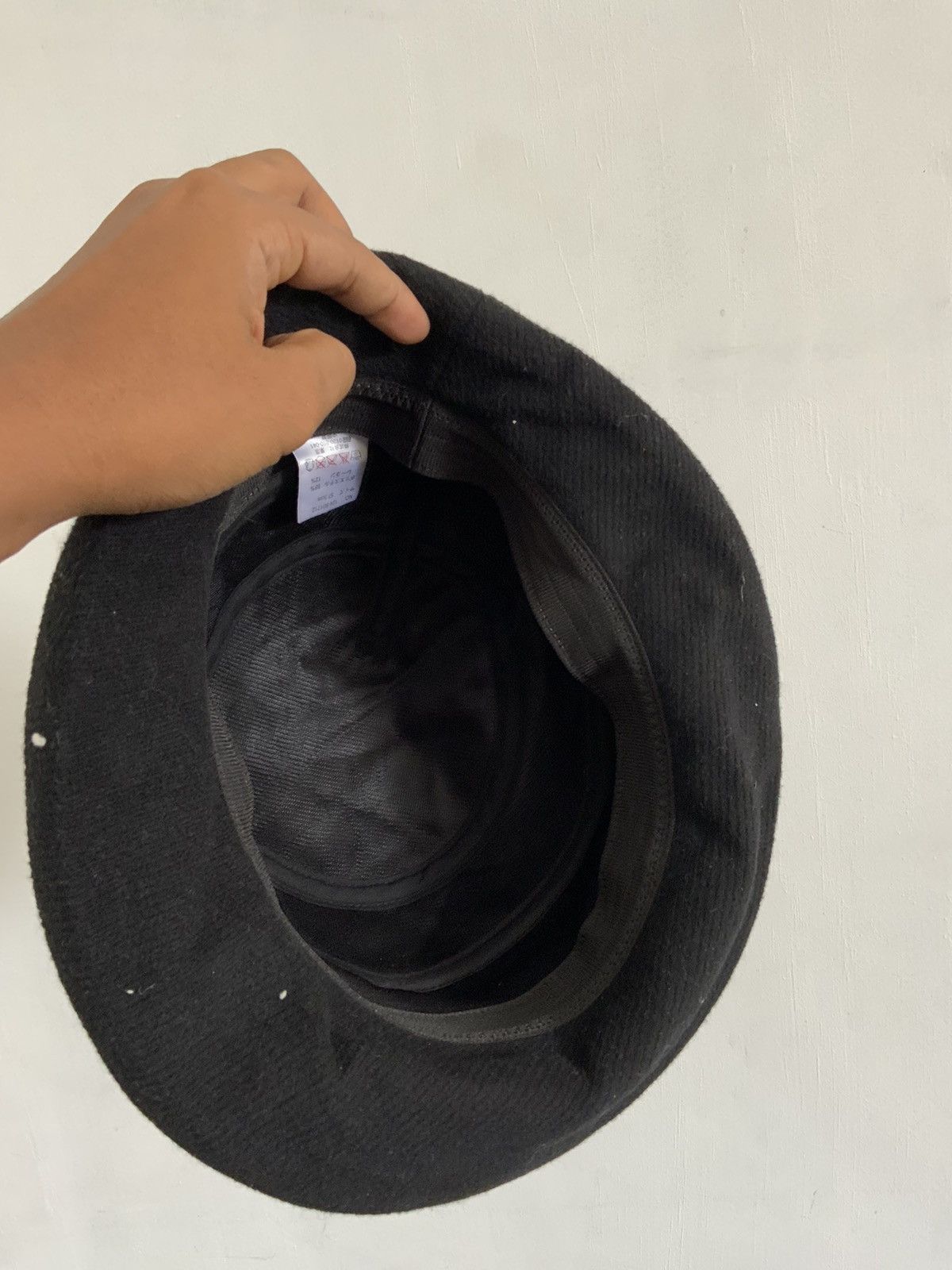 Japanese Brand Velvet Avant Garde Black Outdoor Hat Size ONE SIZE - 8 Thumbnail